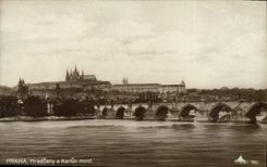 CPA Praha Hradcany a Karluv Most