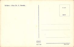 El Dr. E Benese de Stribro Ulice de la POSTAL de la VENDIMIA