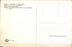 POSTAL Praga U Daliborky Zlata Ulicka de la VENDIMIA