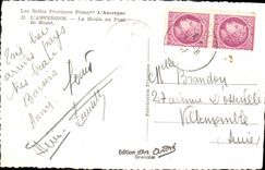 MODERN CARD Beautiful Provinces Auvergne Auvergne Sioule With the Bridge De Menat