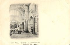 CPA Mont Dore Interieur De l'Etablissement Thermal