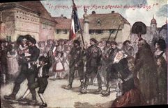 CPA Le Glorieux Retour que l'Alsace Attendait depuis 47 ans ! Miltiaria 