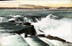 VINTAGE POSTCARD Boiler Falls Ottawa