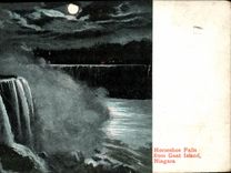VINTAGE POSTCARD Niagara Falls Horseshoe Falls From Goat Island