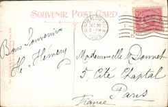 Catarata de herradura de Niagara Falls de la POSTAL de la VENDIMIA de la isla de la cabra