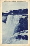 VINTAGE POSTCARD Niagara Falls American Falls From Goat Isle