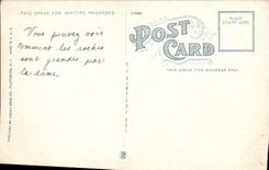 VINTAGE POSTCARD Post Office Ausable Chasm