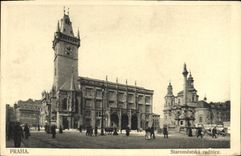 Radnice de Praga Staromestaka de la POSTAL de la VENDIMIA