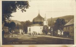 Vacas de Ruda Bohmerwald de la ocultación de Sumava de la POSTAL de la VENDIMIA