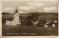 POSTAL Olesnice Horacb Giesshobel Adlergebrige de la VENDIMIA