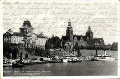 CPM Stettin Blick zur Hakenterrasse Museum und Regierungsgebaude