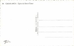 MODERN CARD Casablanca Church of the Sacring Heart