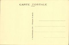 Castillo de Auvergne Chatelguyon de la POSTAL de la VENDIMIA de Chazeron