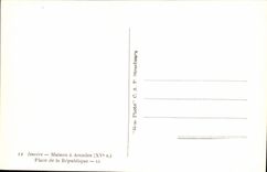 VINTAGE POSTCARD Issoire Maison has Arcades Places Republic