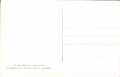 POSTAL Clermont-Ferrand de la VENDIMIA la entrada principal del ataque frontal de la catedral