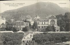 CPA La Bourboule Le Casino Pont Rue du Chateau et le Funiculaire