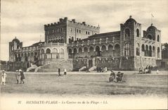 CPA Hendaye Plage Le Casino vu de la Plage