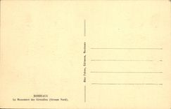 VINTAGE POSTCARD Bordeaux Monumeat of the Of Gironde ones