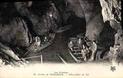 CPA Grottes de Betharram Debarcadere du Lac