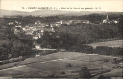 CPA Cambo Les Bains Bords de la Nive et vue Generale