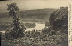 VINTAGE POSTCARD Living rooms of Paris Didier Pouget the Morning Heathers in flowers Valley of the Dordogne