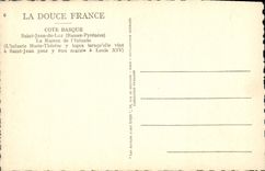 VINTAGE POSTCARD Dimension Holy Basque Jean de Luz the House of Infante
