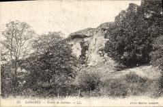 VINTAGE POSTCARD Langres Cave of Sabinus