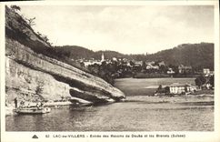 VINTAGE POSTCARD Lake or Villers Entered of the Basins of Doubs and Brenets