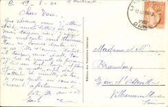 VINTAGE POSTCARD Bellac the Old Castle