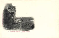 VINTAGE POSTCARD Pierre Treiche the Entry of the Caves