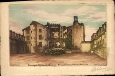 CPA Auvergne Chaleau de Chazeron Aricien Chateau feodal du 14eme