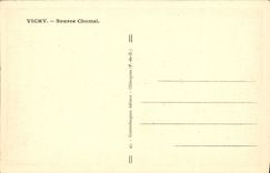 CPA Vichy Source Chomel