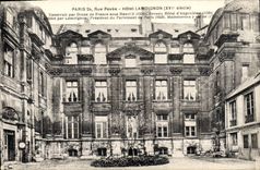 CPA Paris Rue Pavee Hotel Lamoignon 