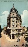 VINTAGE POSTCARD Vichy Places Victor Hugo Rues Wilson and Clememceau