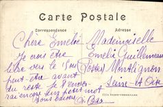 VINTAGE POSTCARD War Of 1914 Pont De Lagny Thorigny Militaria