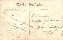 POSTAL Nanterre de la VENDIMIA el barco del hoyo de arena