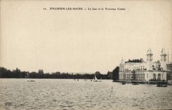 VINTAGE POSTCARD Enghien Les Bains the Lake And the New Casino