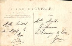 CPA Saint Germain En Laye La Ville La Gare Arrivee D'un Train