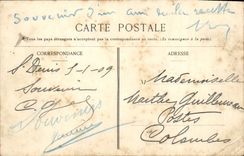 Mercado santo de Denis de la POSTAL de la VENDIMIA