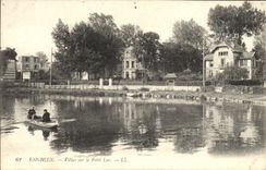 CPA Enghien Villas Sur Le Petit Lac