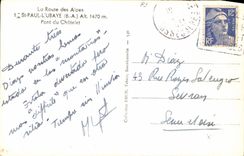 VINTAGE POSTCARD the Road Of the Alps St Paul Ubaye Bridge Of Chatelet