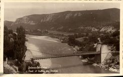 VINTAGE POSTCARD Greoux Les Bains Bridge And Valley Of the Verdon