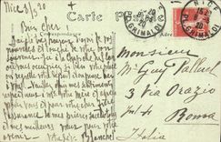 VINTAGE POSTCARD Nice the Beach By a Heavy swell