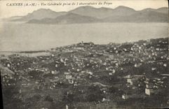 CPA Cannes Vue Generale Prise De L' Observatoire Du Pezou