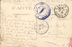 VINTAGE POSTCARD Cannes Boulevard Of the Small cross Coach (nice shot) Horse