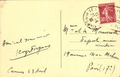 CPA Cannes Panorama Vu De La Pointe De La Croisette