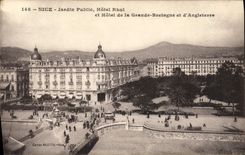 CPA Nice Jardin Public Hotel Rhul Et Hotel De La Grande Bretagne Et D'Angleterre
