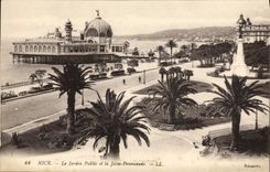 CPA Nice Le Jardin Public Et La Jetee Promenade