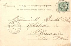 VINTAGE POSTCARD Thrown Walk And Nice Public garden