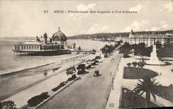 CPA Nice Promenade Des Anglais A Vol d'Oiseau